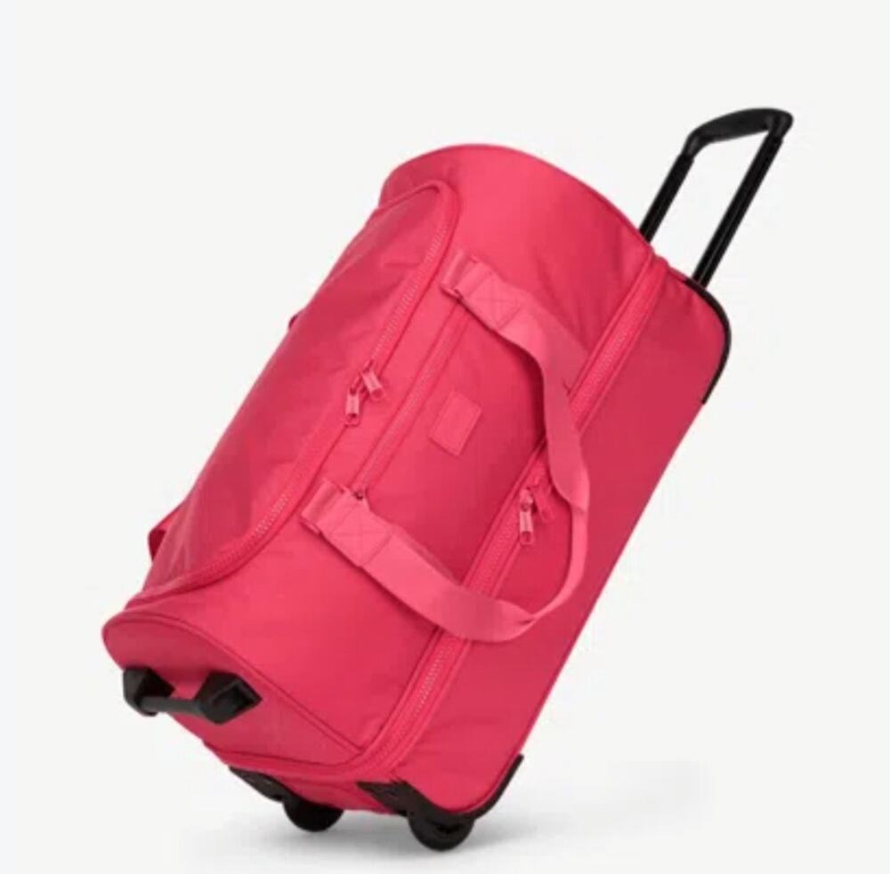 Calpak Stevyn Rolling Duffel Dragonfruit Pink Luggage Travel Wheeled